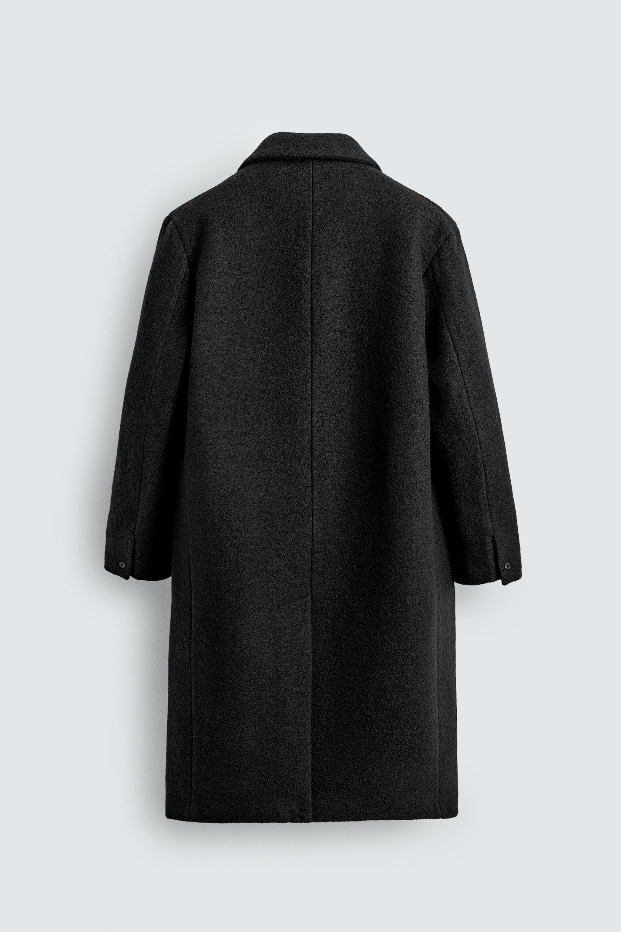 BOUCLÉ TEXTURED WOOL COAT
